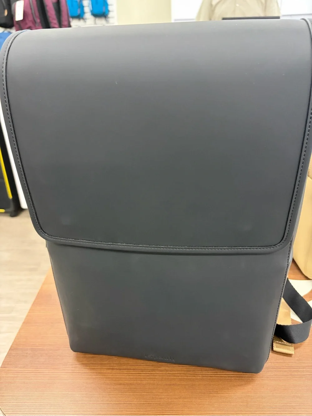Lost In Berlin Square Backpack-New No Tags-Black